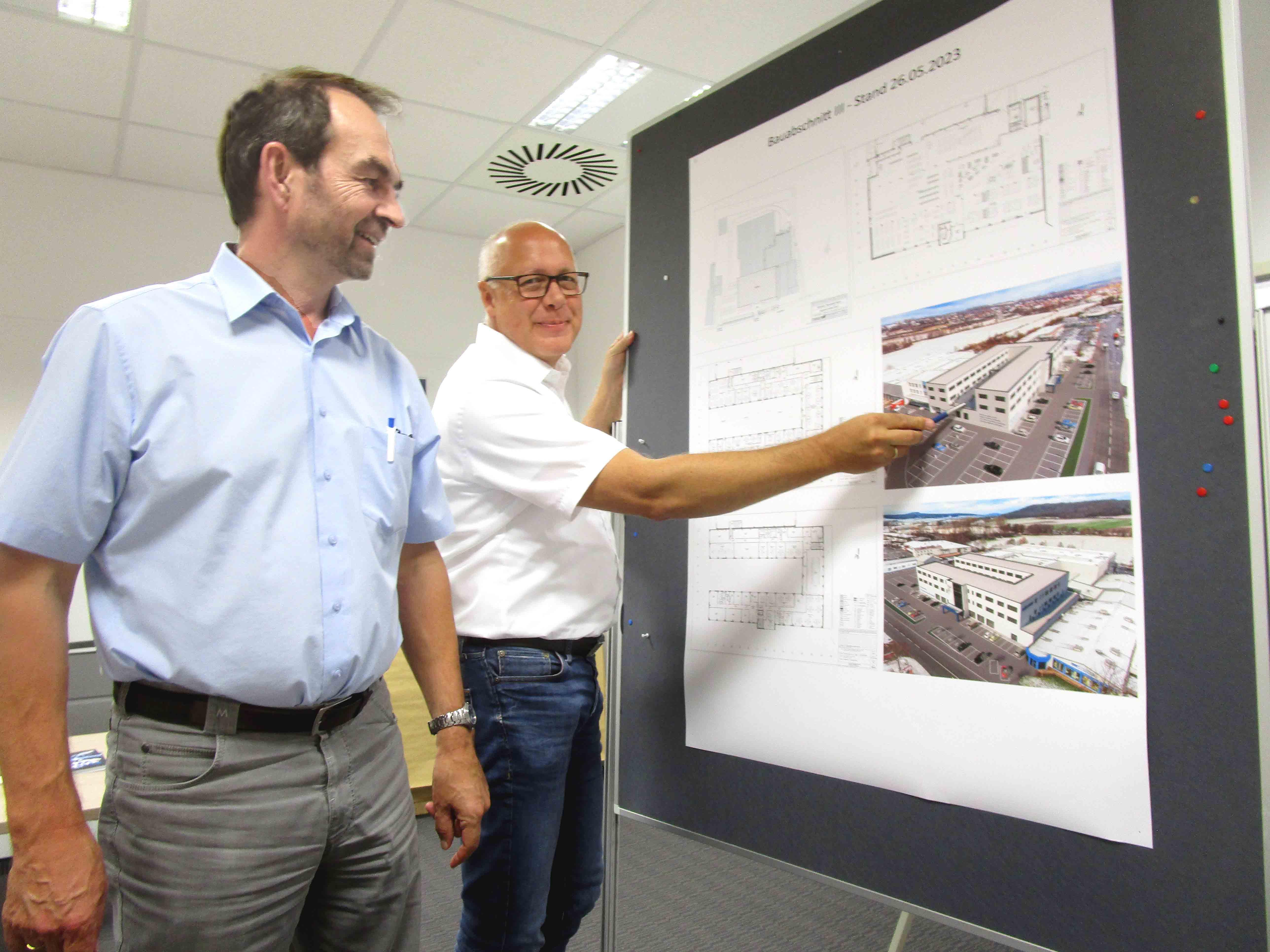 Großbaustelle der Firma Köstner in Neustadt/Aisch Zwischen Heizen mit