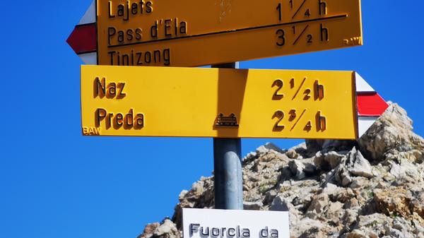 Die Beschilderung des Park Ela Trek ist ausgezeichnet.