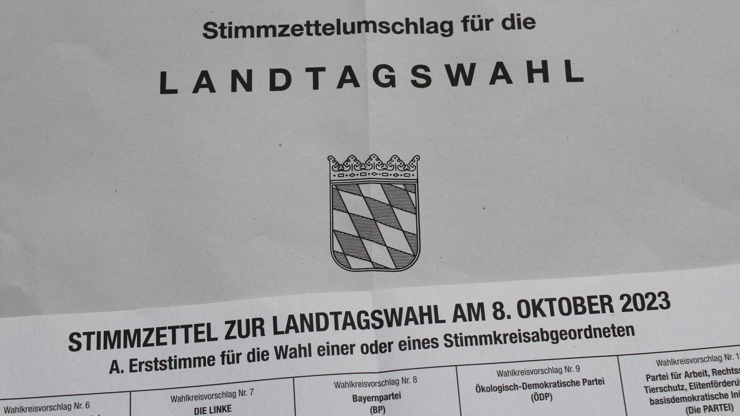 Wahlunterlagen bei der Landtagswahl (Symbolbild).    