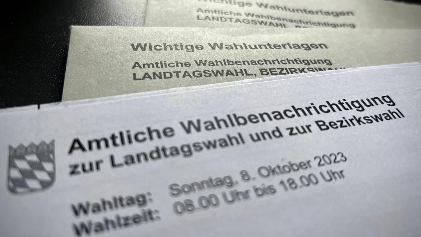 Die Landtags- und Bezirkswahl finden parallel statt, für beide Wahlen gibt es eine gemeinsame Wahlbenachrichtigung.