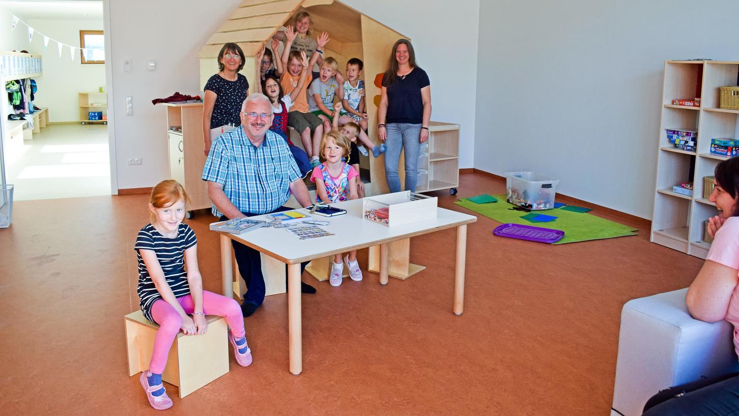 Trotz aller finanziellen Nöte hat die Gemeinde zuletzt ein Herz für Kinder gezeigt. Die neue Kita "Storchenwiese" konnte in Betrieb genommen werden.
