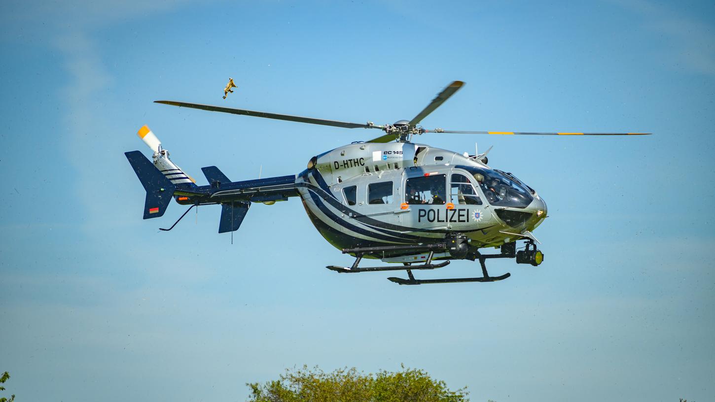 Über der Region Lichtenfels kreiste am Samstag ein Polizeihubschrauber (Symbolbild). Über der Region Lichtenfels kreiste am Samstag ein Polizeihubschrauber (Symbolbild).