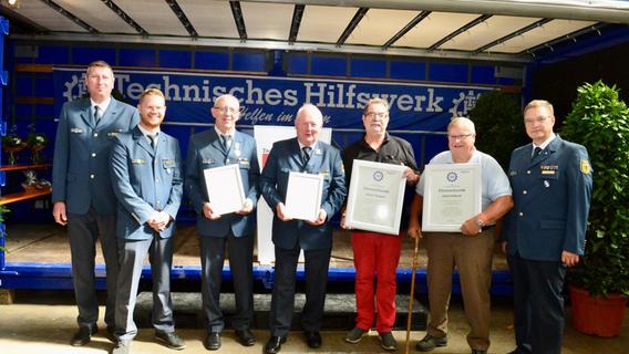 70 Jahre Technisches Hilfswerk Schwabach: Ehrenamtliche leisten Arbeit im Wert von 250.000 Euro