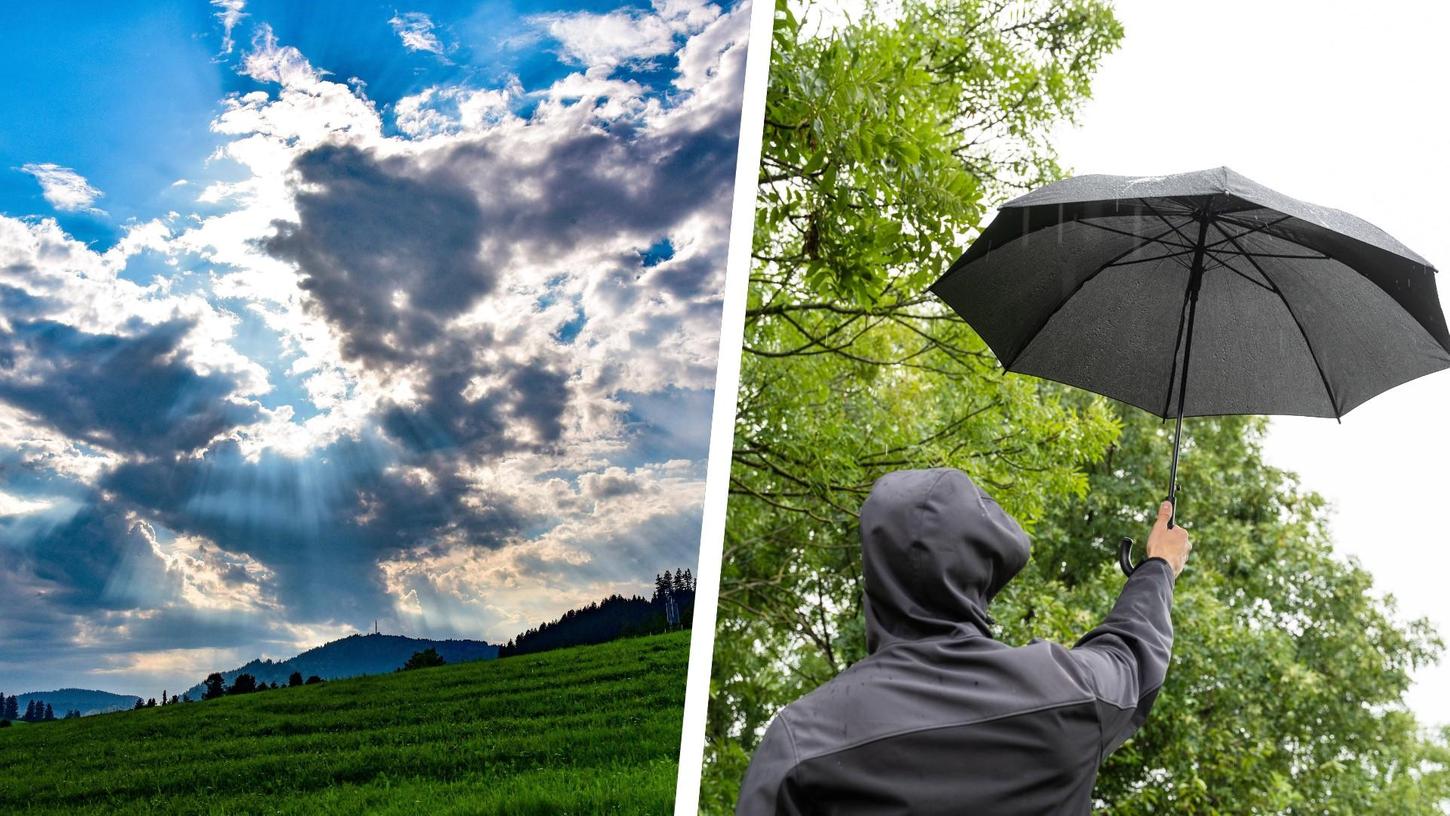 Zwischen Regenschauern und Sonnenstrahlen: Das Wetter der kommenden Tage bietet Franken ein wechselhaftes Schauspiel.
