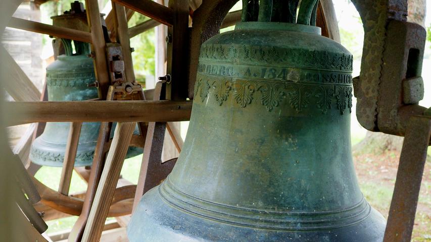 Diese Glocken aus Nürnberg nahmen die ersten Siedler 1845 mit.