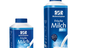Frische Milch von Weihenstephan in der 1 und 0,5 Liter Packung. Frische Milch von Weihenstephan in der 1 und 0,5 Liter Packung.