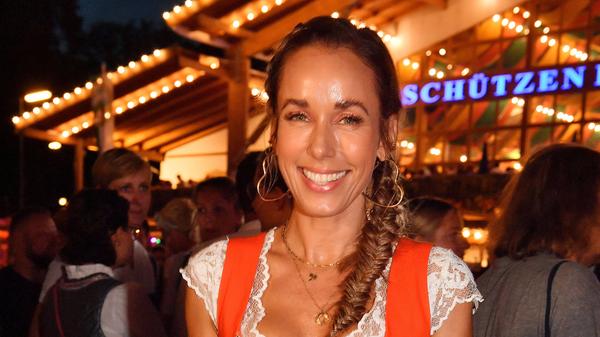 Annemarie Carpenale beim Almauftrieb beim 188. Oktoberfest in München.