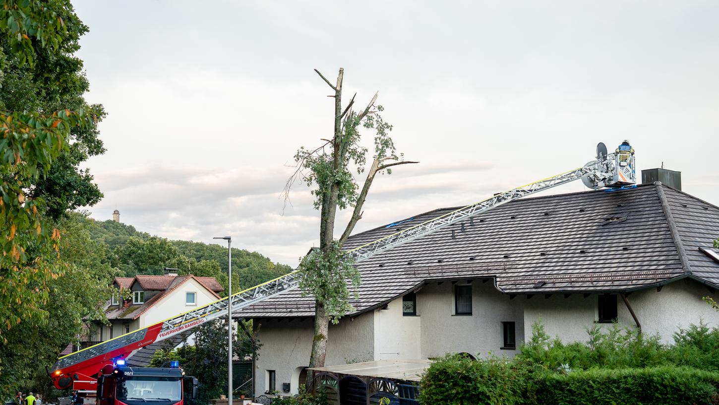 Eine Windhose beschädigte am 22. September die Dächer mehrerer Häuser in Wildensorg.