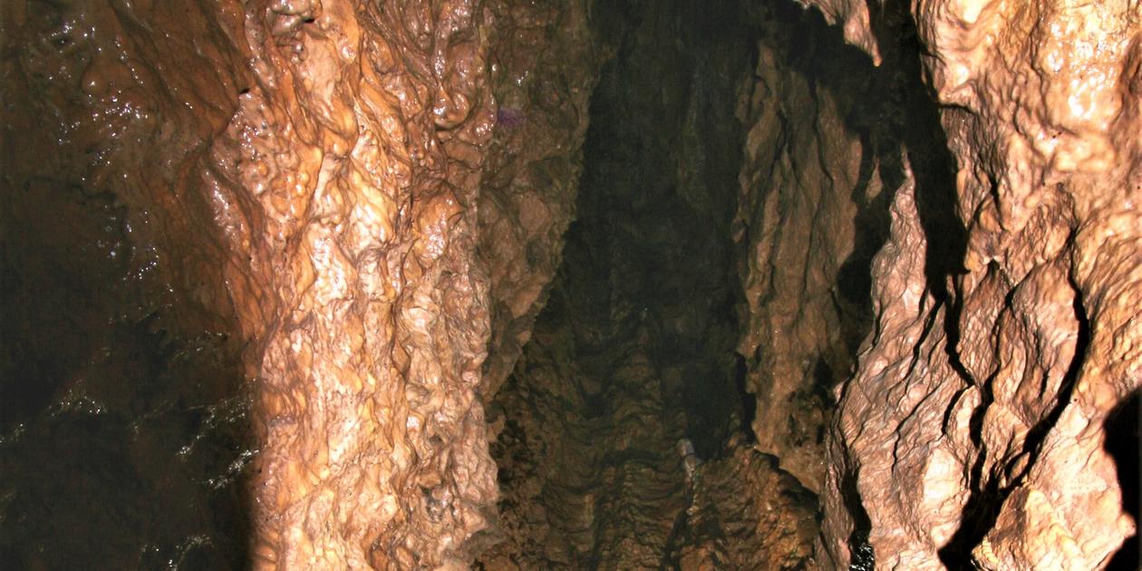 Doline Gefahr im Untergrund: Eine verdichtete Doline gefährdet in Gößweinstein ...