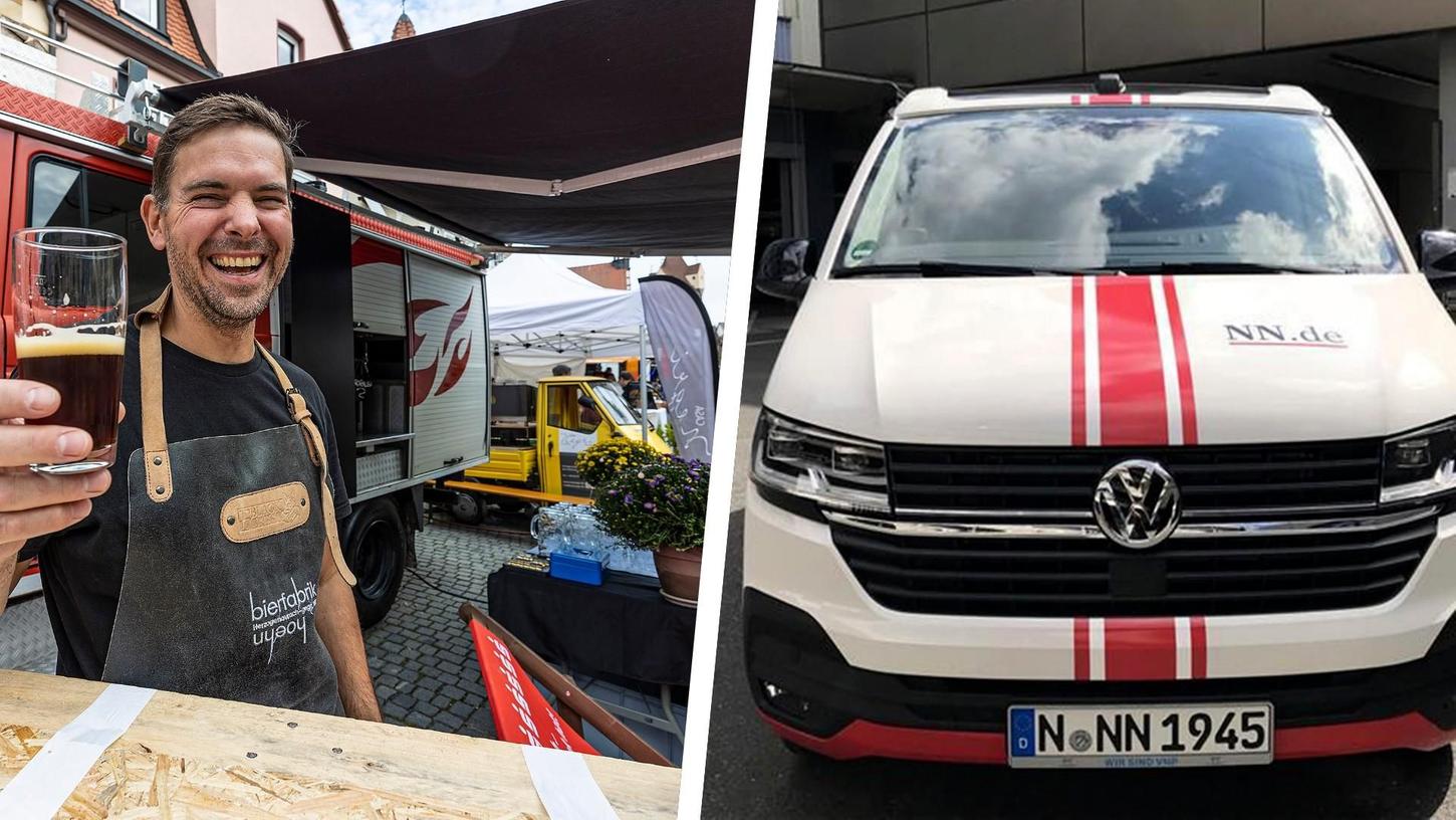 Einladung zur Bierprobe: Matthias Hoehn von der Bierfabrik und die Redaktion sind mit ihrem NN-Bus vor Ort. Einladung zur Bierprobe: Matthias Hoehn von der Bierfabrik und die Redaktion sind mit ihrem NN-Bus vor Ort.