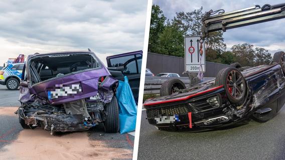 Ein Auslöser, mehrere Unfälle: Autobahn-Chaos bei Forchheim - zwei Verletzte