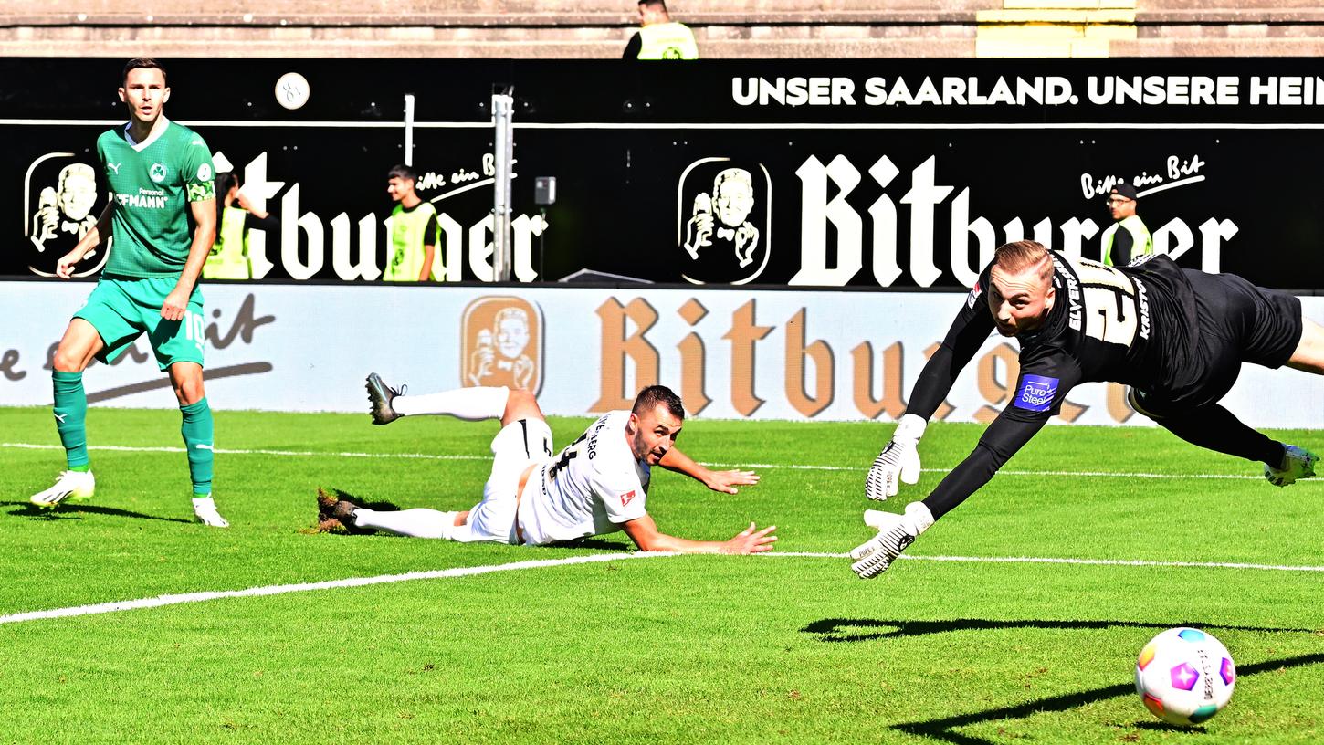 Hrgota und das Kleeblatt fanden innerhalb kürzester Zeit eine Antwort auf die Elversberger Führung. Hrgota und das Kleeblatt fanden innerhalb kürzester Zeit eine Antwort auf die Elversberger Führung.