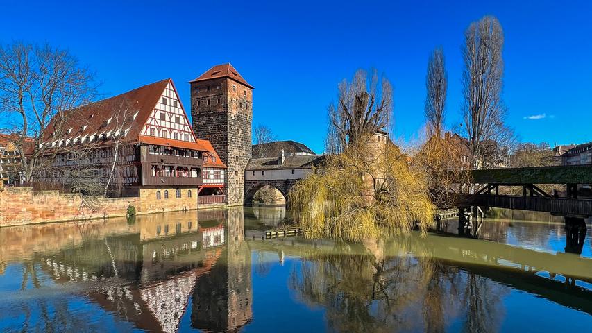 Die Pegnitz in Nürnberg. Die Pegnitz in Nürnberg.