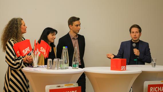 SPD-Generalsekretär Kevin Kühnert unterstützt den Wahlkampf im Landkreis Forchheim