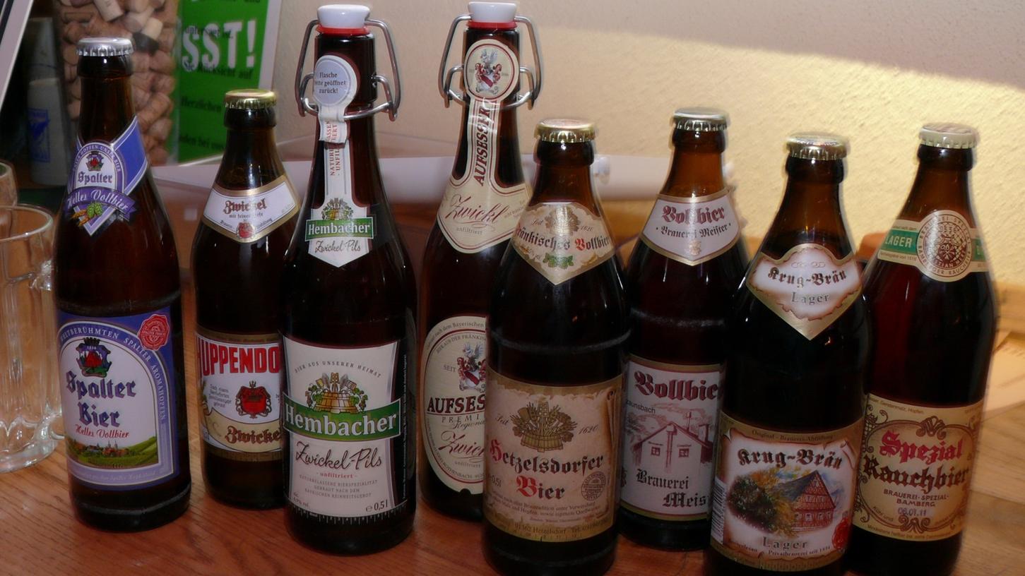 Eine kleine Auswahl beliebter Biere unserer Heimat.