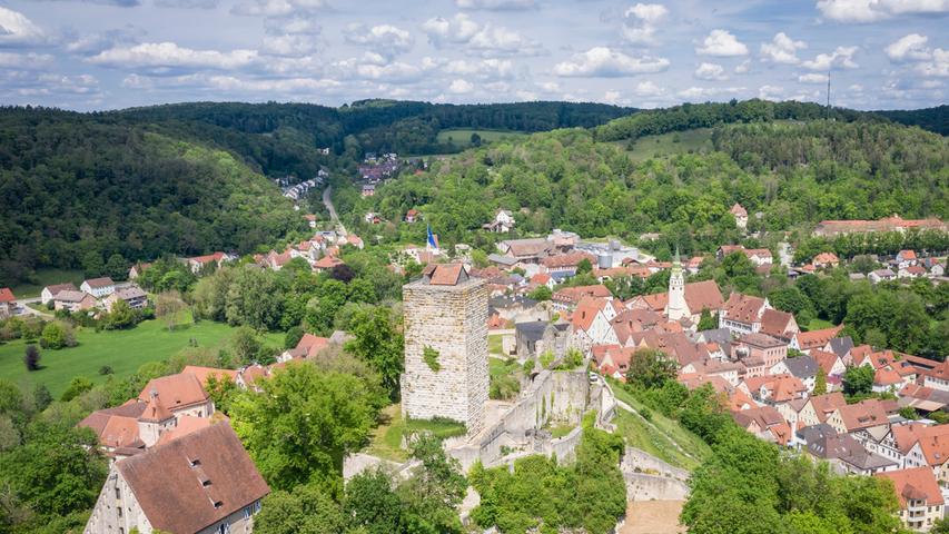 Auch Pappenheim ist mit seiner Burg und der Stadt ein beliebtes Auflugsziel im Altmühltal.