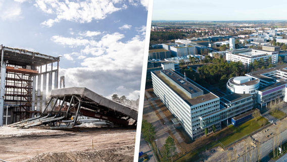 Besenrein: Siemens reißt im Süden Erlangens Gebäude nieder und macht Platz für die FAU