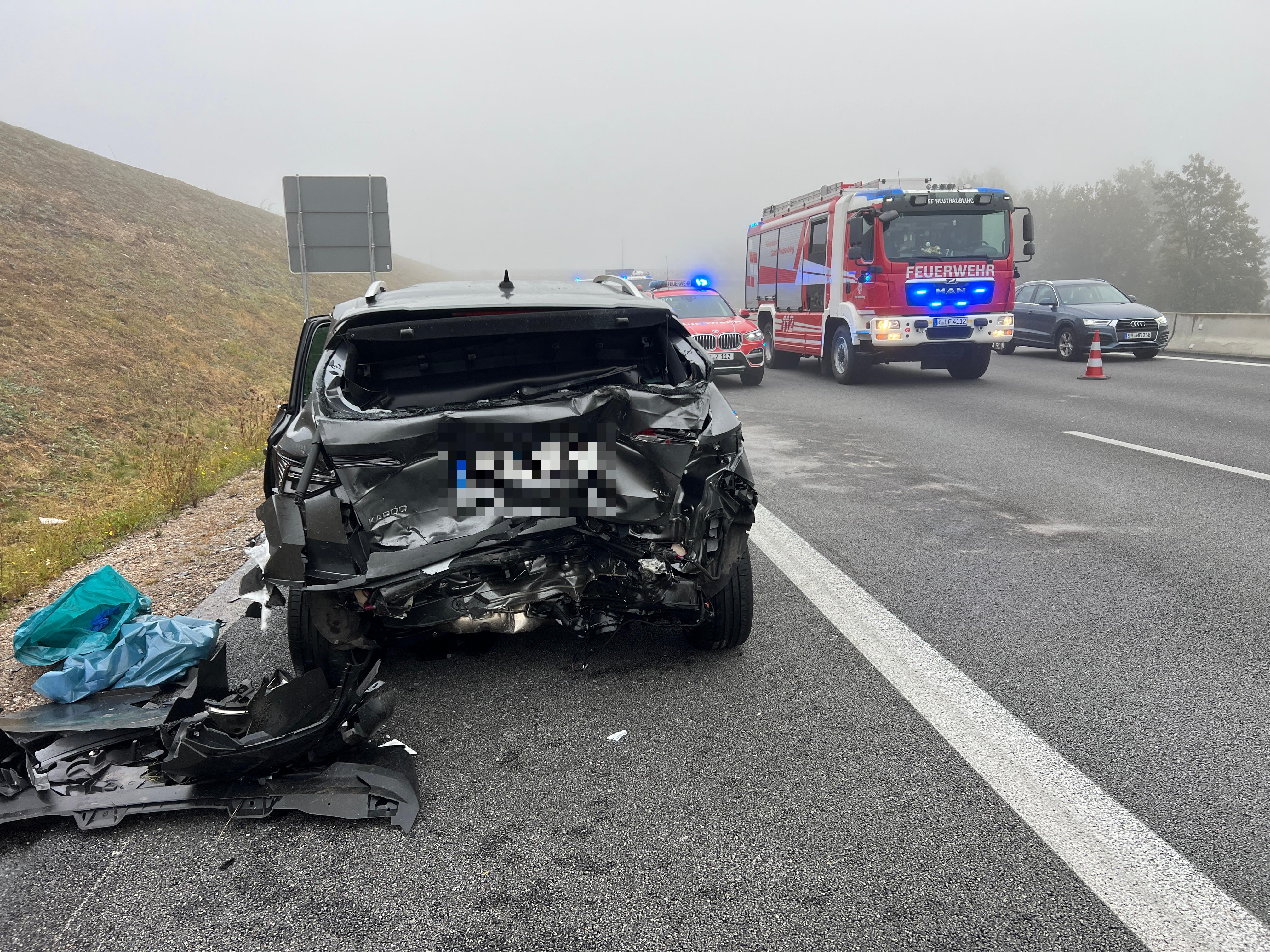 Autobahn-Chaos Bei Regensburg: Sechs Unfälle Mit 26 Autos Und Zwei ...