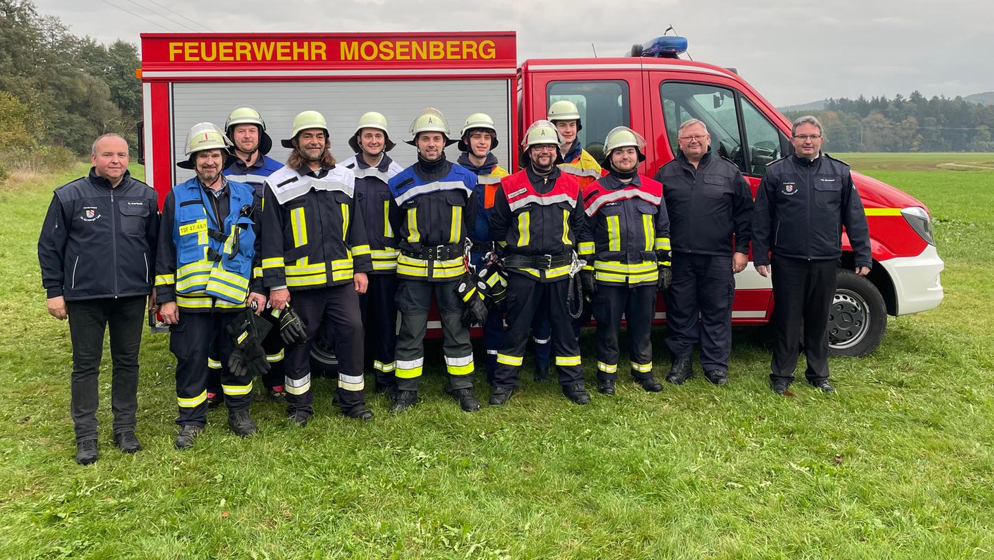 Leistungsprüfung der Feuerwehr Mosenberg.