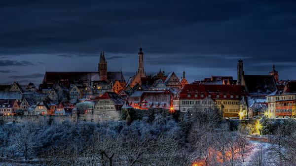 Altstadt Rothenburg o.d. Tauber- Skyline Stadtmauer