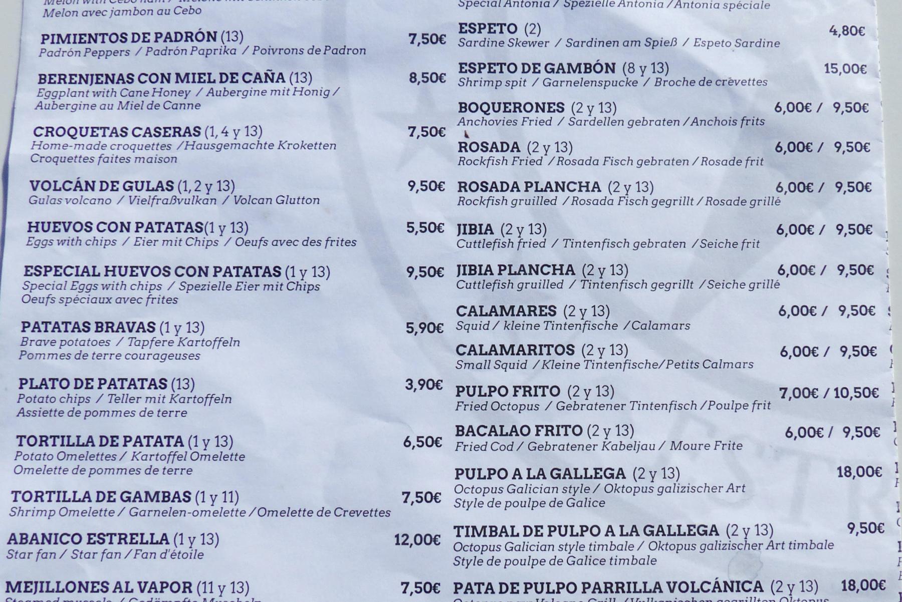 Den bespuckten Garnelenspieß hat Renate Ostertag aus Schnaittach auf den Kanarischen Inseln gesehen.