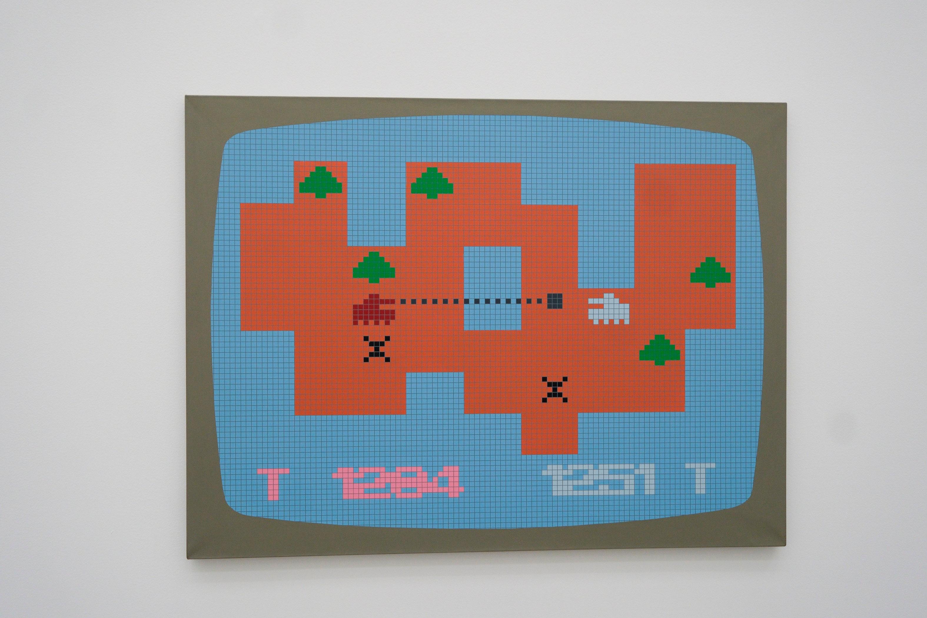 Lange bevor es Computerpixel gab, experimentierte Reinhard Voigt schon mit dem Raster als Kunstform.