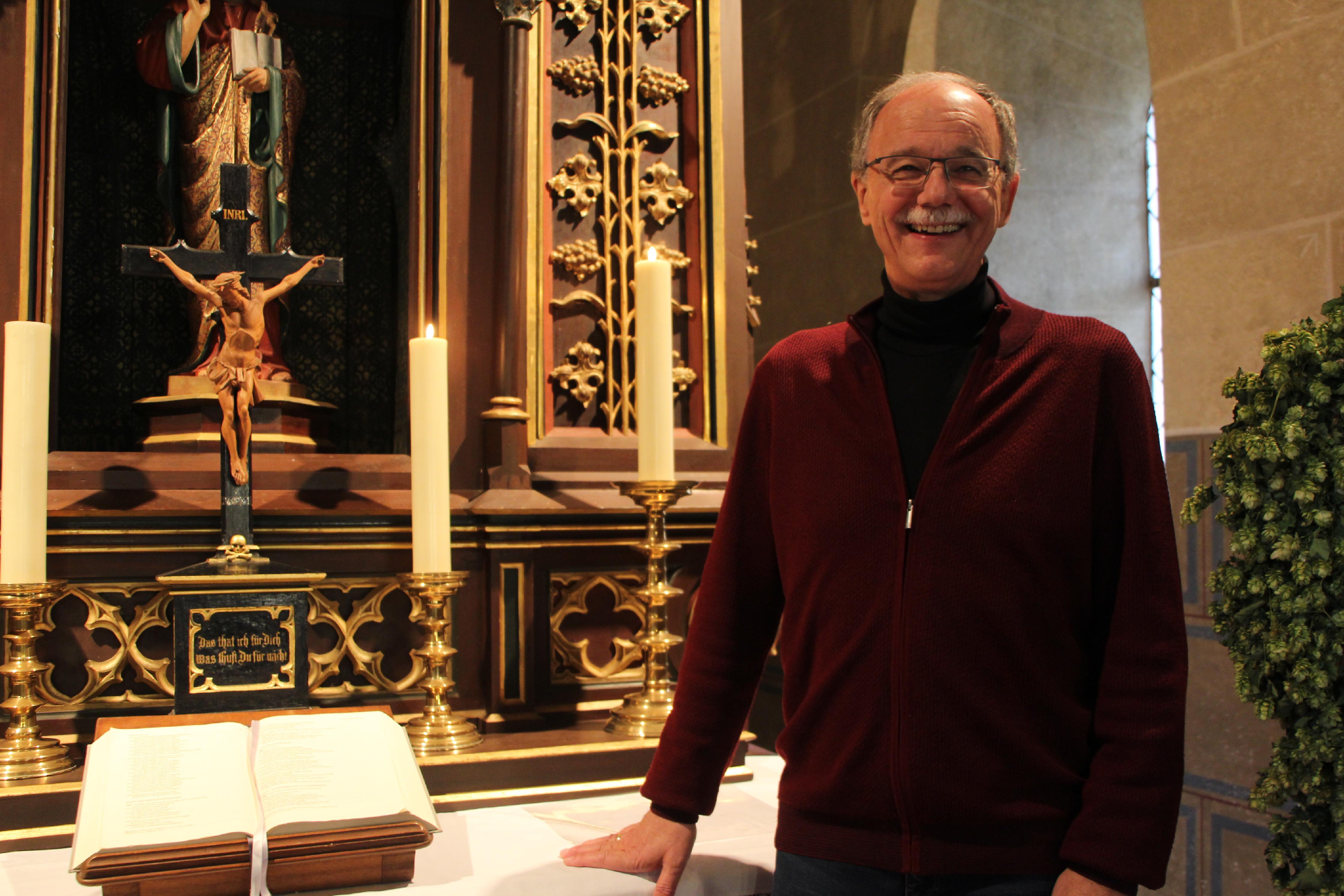 Hier in der Rittersbacher Kirche wird Pfarrer Werner Gottwald am Sonntag Abschied feiern.  