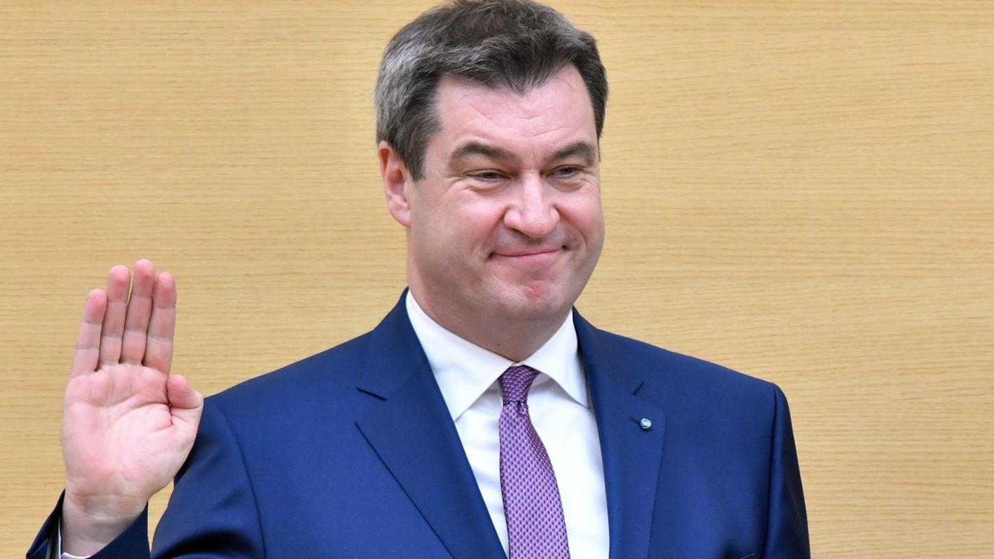 CSU-Chef Markus Söder ist erneut als bayerischer Ministerpräsident gewählt worden.
