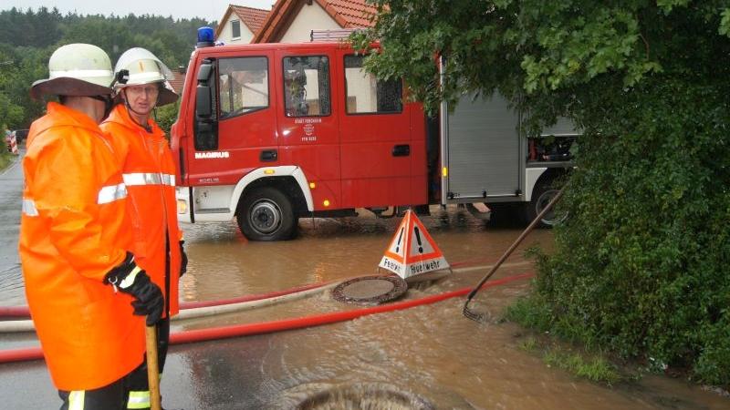 Hochwasser im Landkreis Forchheim