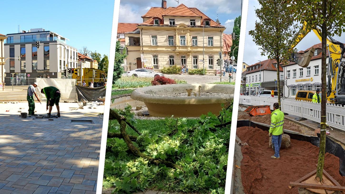 Seit vergangenem Jahr wird an der Neugestaltung des Schillerplatzes in Schwabach gearbeitet, nun steht die Baustelle kurz vor dem Abschluss. Seit vergangenem Jahr wird an der Neugestaltung des Schillerplatzes in Schwabach gearbeitet, nun steht die Baustelle kurz vor dem Abschluss.