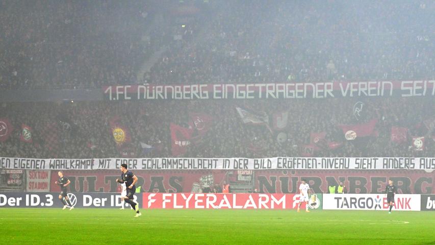 Eine persönliche Botschaft der Nürnberger Ultras an den Aufsichtsratschef.