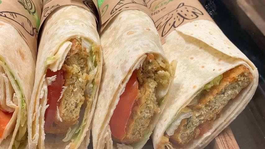 Verschiedene Wraps bei Gregory's. Verschiedene Wraps bei Gregory's.