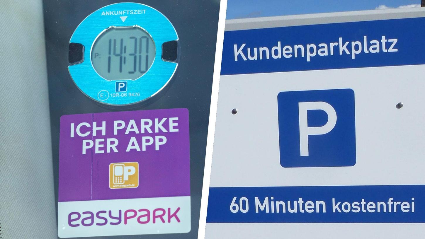 Wo wird die elektronische Parkscheibe angebracht?