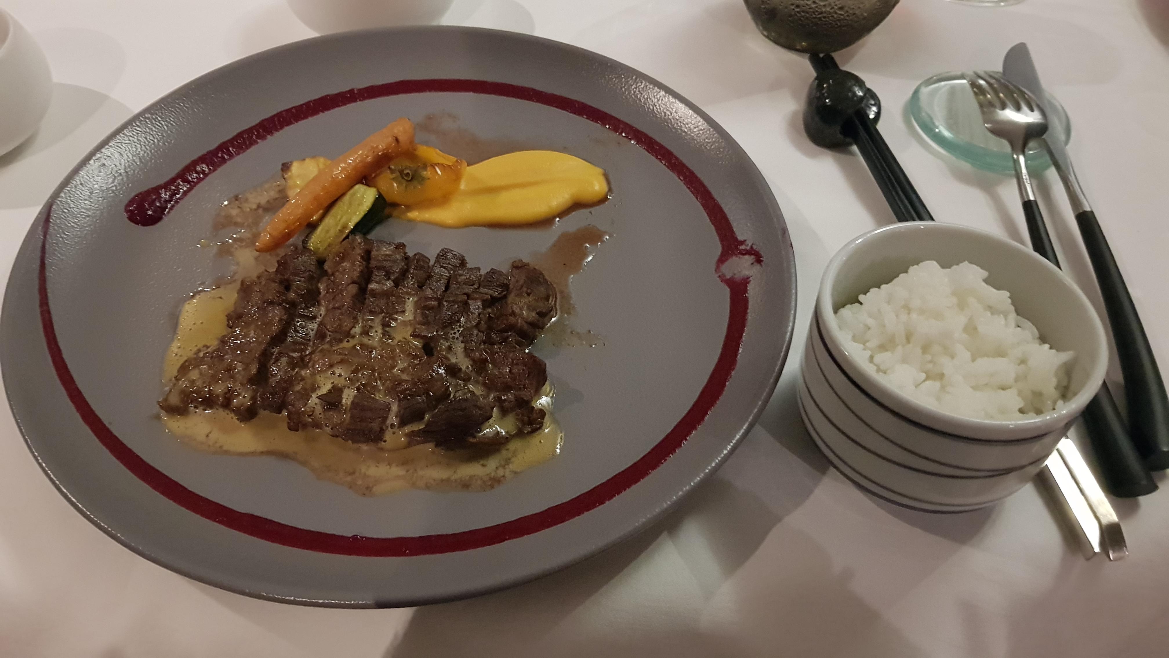 Das Roastbeef - medium rare.