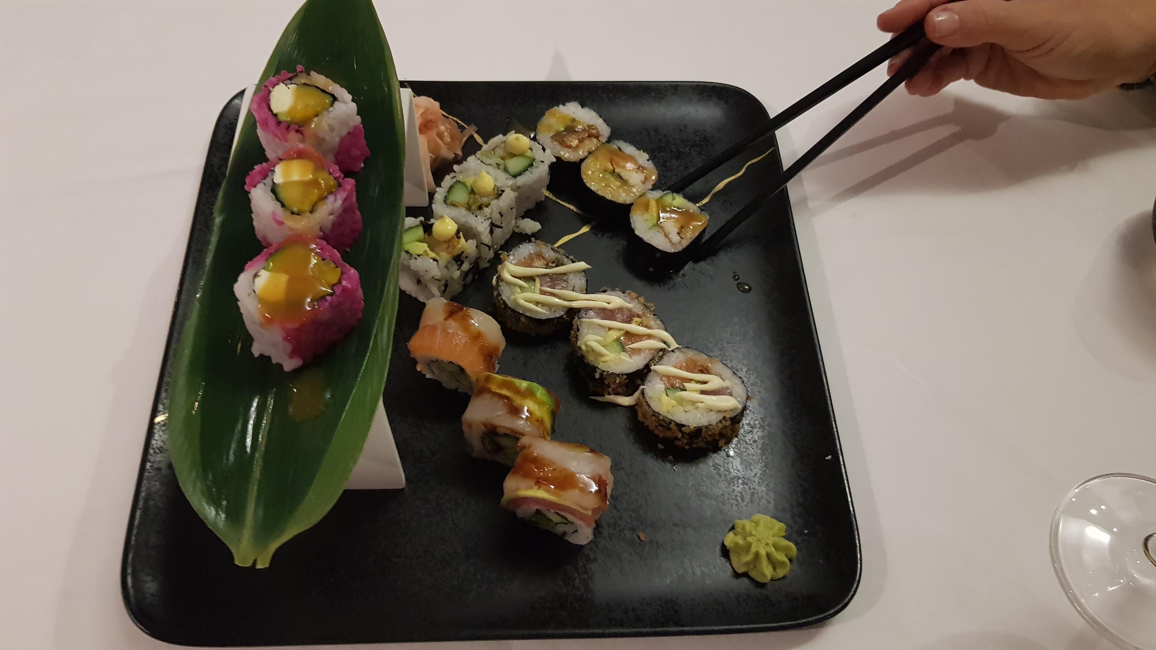 Sushi als Vorspeise.