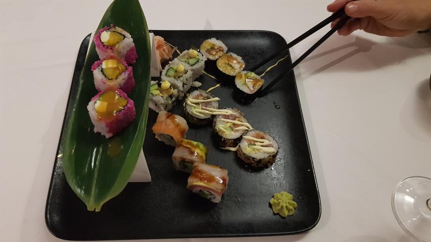 Sushi als Vorspeise.