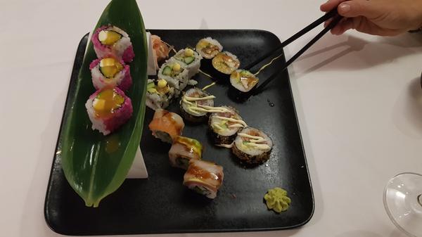 Sushi als Vorspeise.