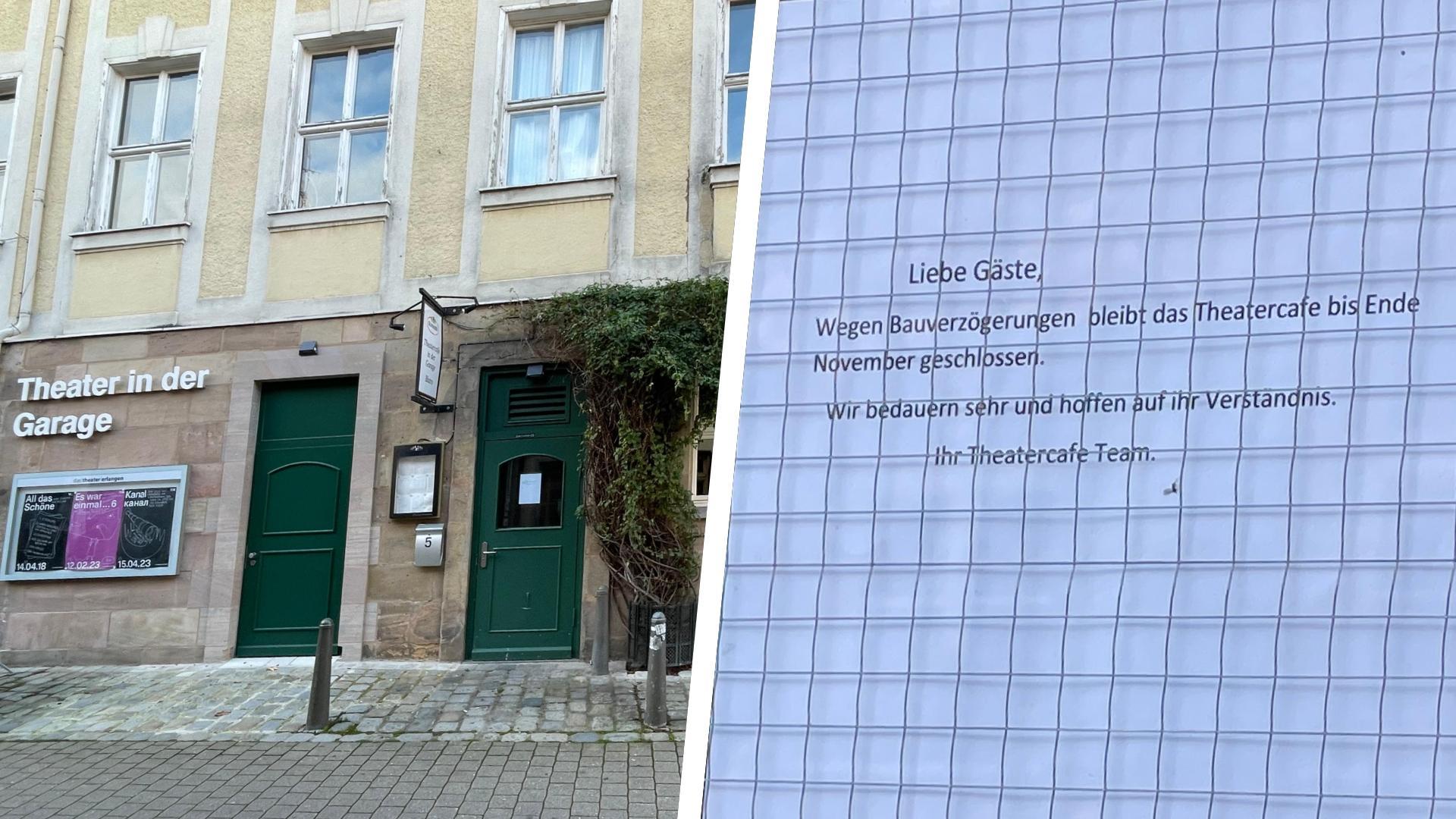 Das Erlanger Theatercafé hat derzeit noch geschlossen, nun wurde allerdings von der Stadt ein Wiedereröffnungstermin genannt. Das Erlanger Theatercafé hat derzeit noch geschlossen, nun wurde allerdings von der Stadt ein Wiedereröffnungstermin genannt.