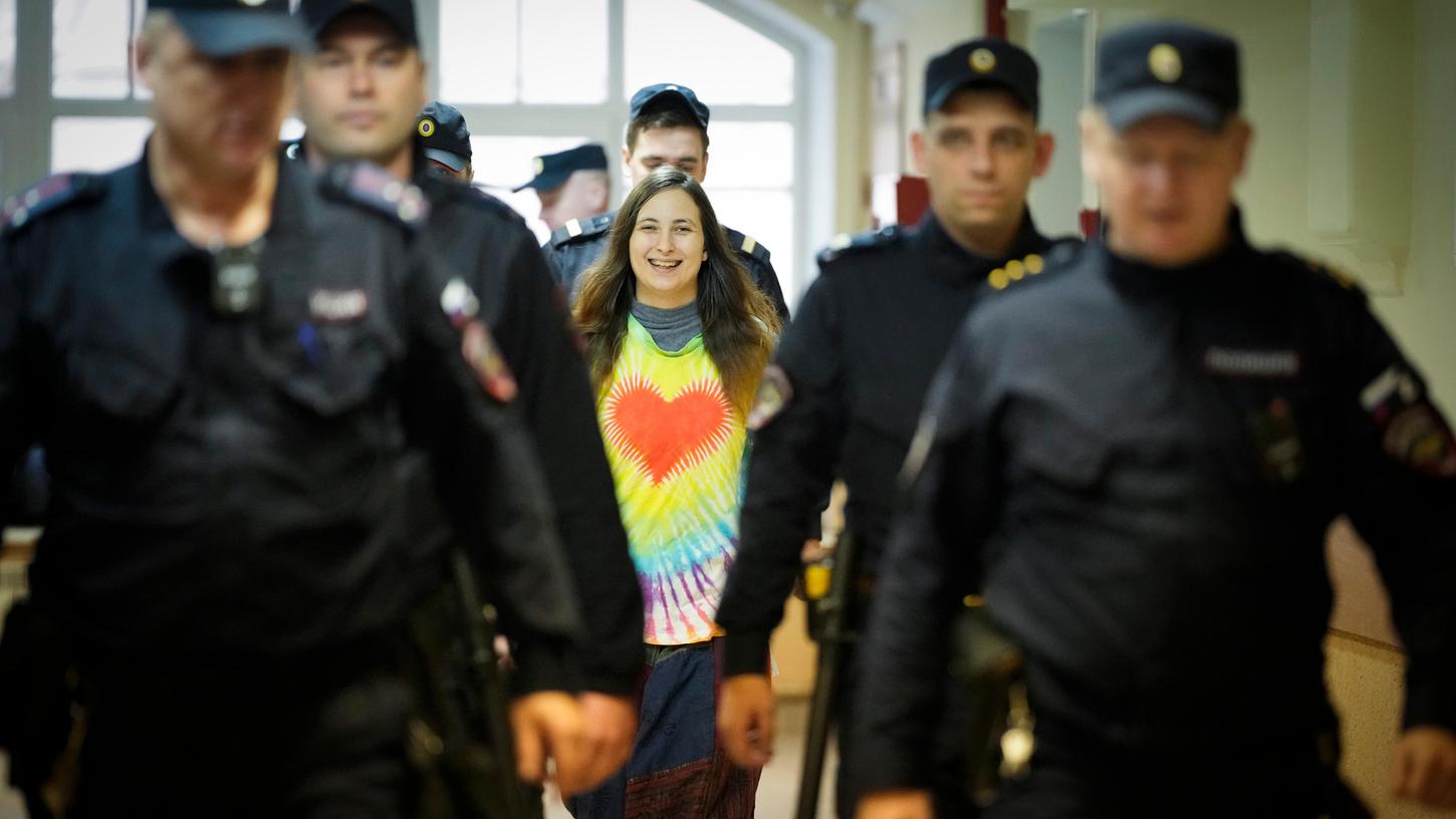 Aleksandra Skochilenko wurde zu sieben Jahren Haft verurteilt.