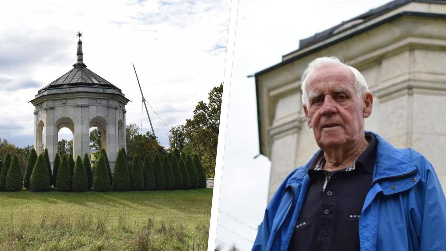 Das Stieber-Mausoleum ist vielen Rothern bekannt. Erich Heßlinger schaut seit knapp einem halben Jahrhundert regelmäßig dort vorbei. 