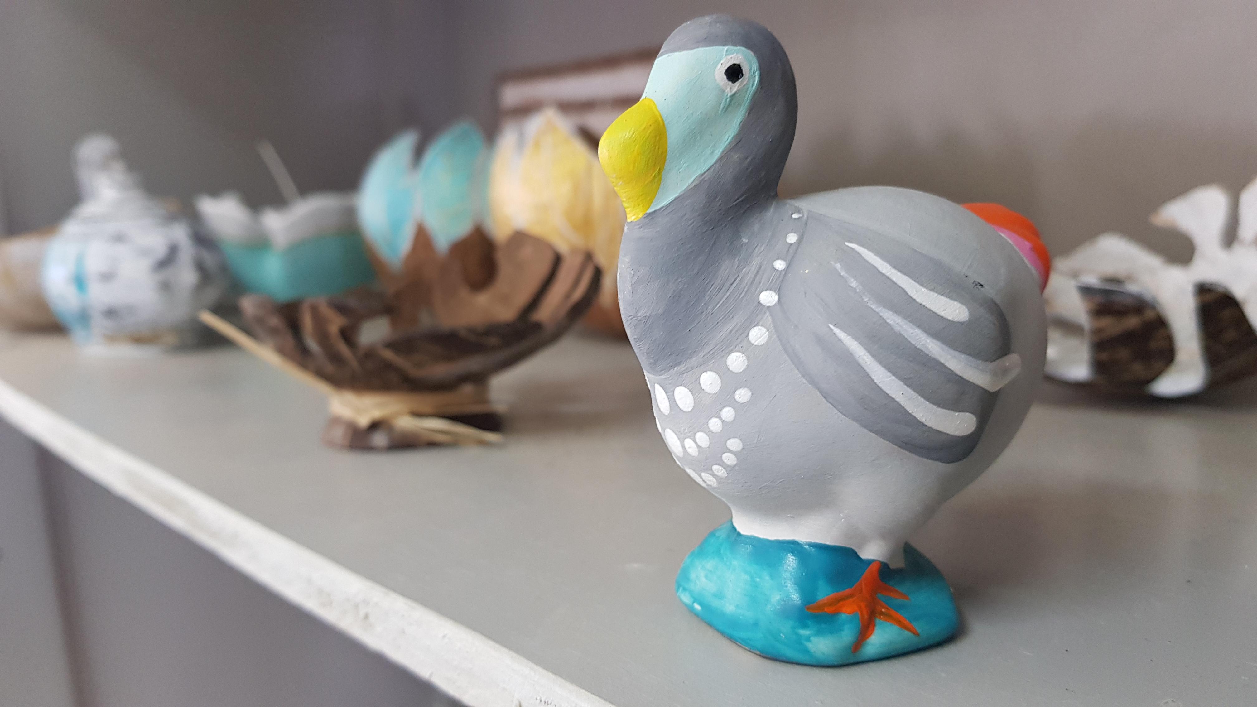 Der Dodo ist zwar längst ausgestorben, aber in der mauritischen Kunst lebt er weiter.