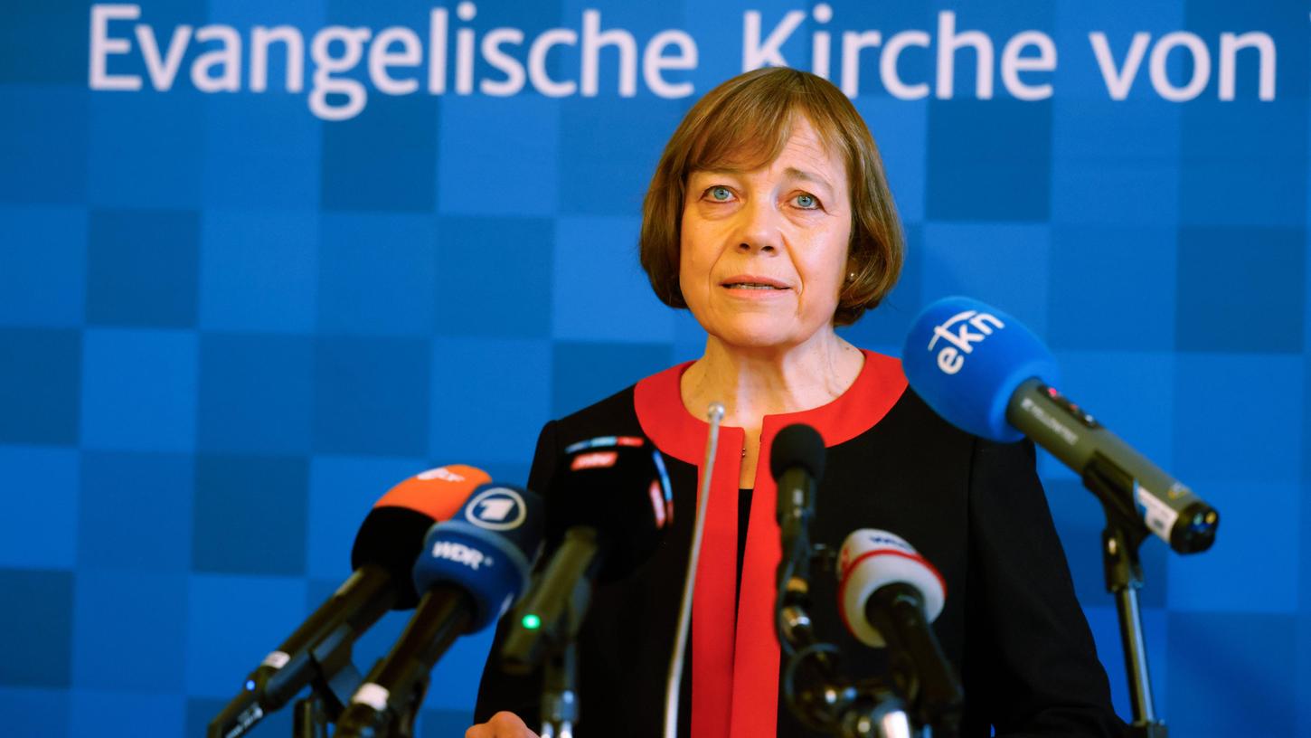 Sie erklärte ihren Rücktritt: EKD-Ratsvorsitzende Annette Kurschus.
