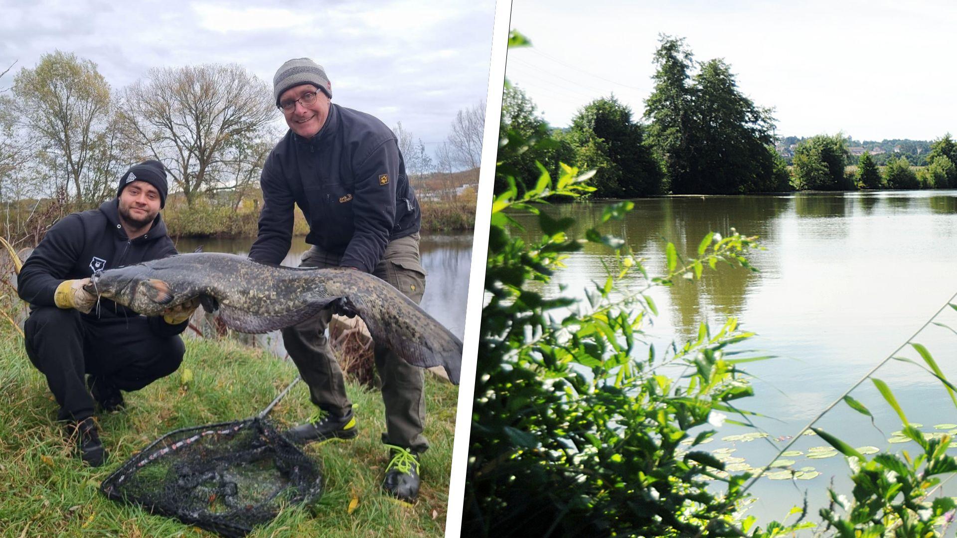 David Peter (links) und sein Vater Norbert zogen vor Kurzen diesen Riesen-Waller aus dem Oberndorfer Weiher bei Möhrendorf. Das Baden ist dort nicht erlaubt. David Peter (links) und sein Vater Norbert zogen vor Kurzen diesen Riesen-Waller aus dem Oberndorfer Weiher bei Möhrendorf. Das Baden ist dort nicht erlaubt.