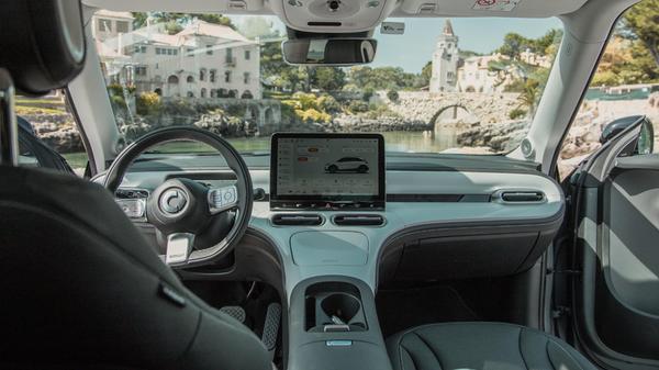 Zentrales und wichtigstes Bedienelement ist der große Hauptbildschirm.