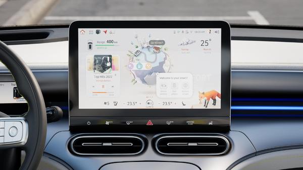 Auch grafisch ist auf dem Touchscreen einiges los.