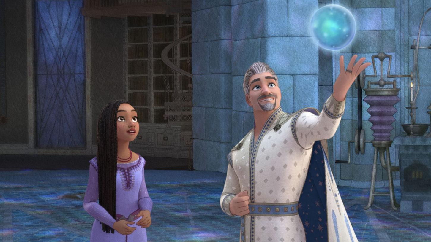 Irgendwann vielleicht geht der Wunsch dann auch in Erfüllung: Asha und der schneidige König Magnifico in einer Szene aus "Wish".