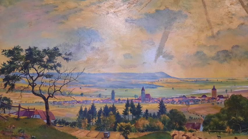 Stadtansicht von Gunzenhausen vom Reutberg aus. Zu sehen ist auf dem Bild aus dem Jahr 1952 noch der Reutberghof, an dessen Stelle heute das Klinikum Altmühlfranken steht. Stadtansicht von Gunzenhausen vom Reutberg aus. Zu sehen ist auf dem Bild aus dem Jahr 1952 noch der Reutberghof, an dessen Stelle heute das Klinikum Altmühlfranken steht.