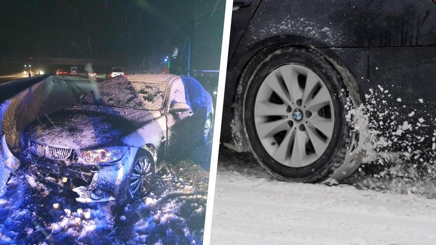 Glätte und Schnee führen haufenweise zu Unfällen in der Region - ein Überblick