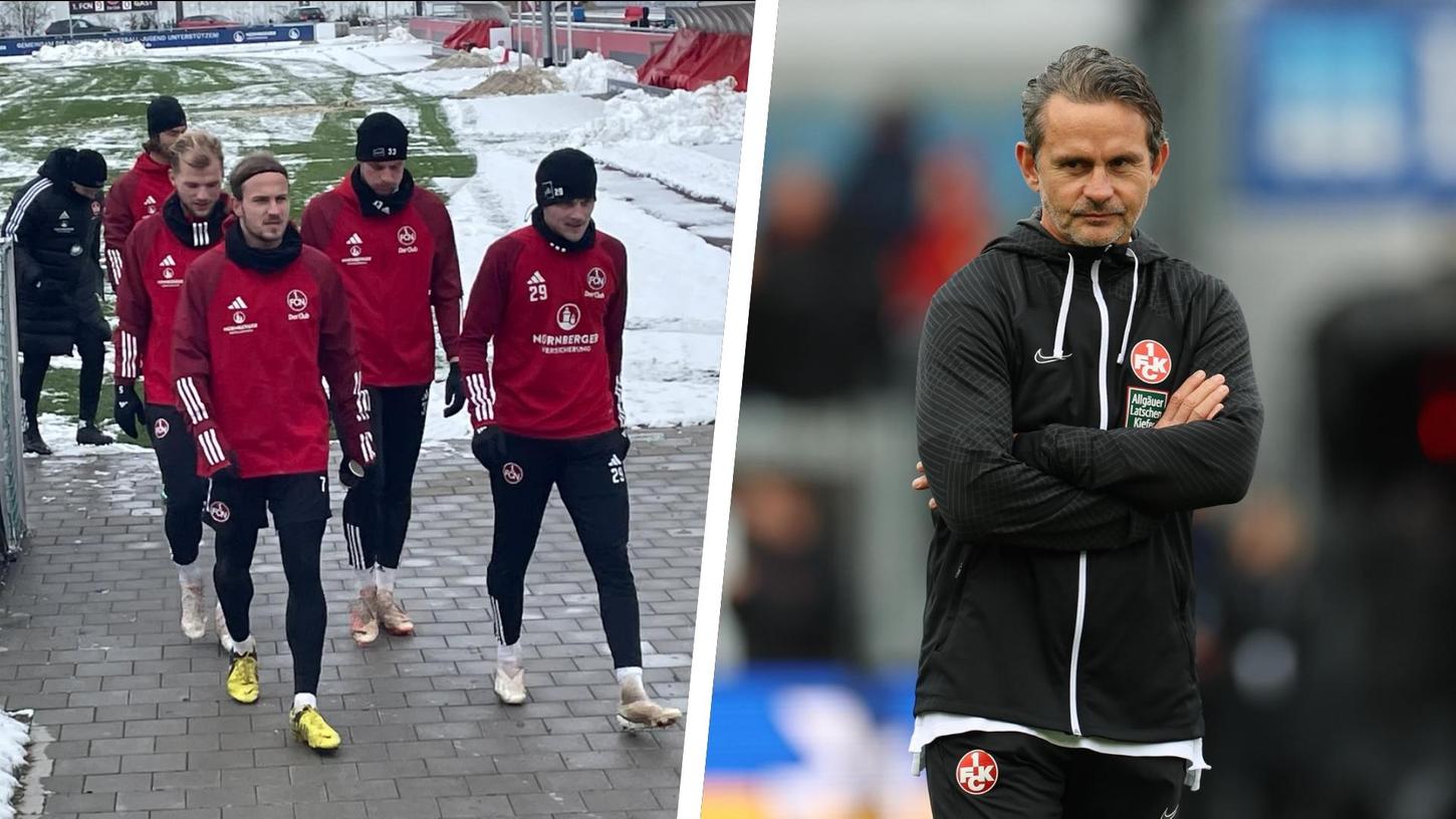 Der Club bereitet sich auf das Ligaspiel gegen Düsseldorf und das Pokalspiel in Kaiserslautern vor, der FCK feuert derweil seinen Trainer Dirk Schuster (links). 