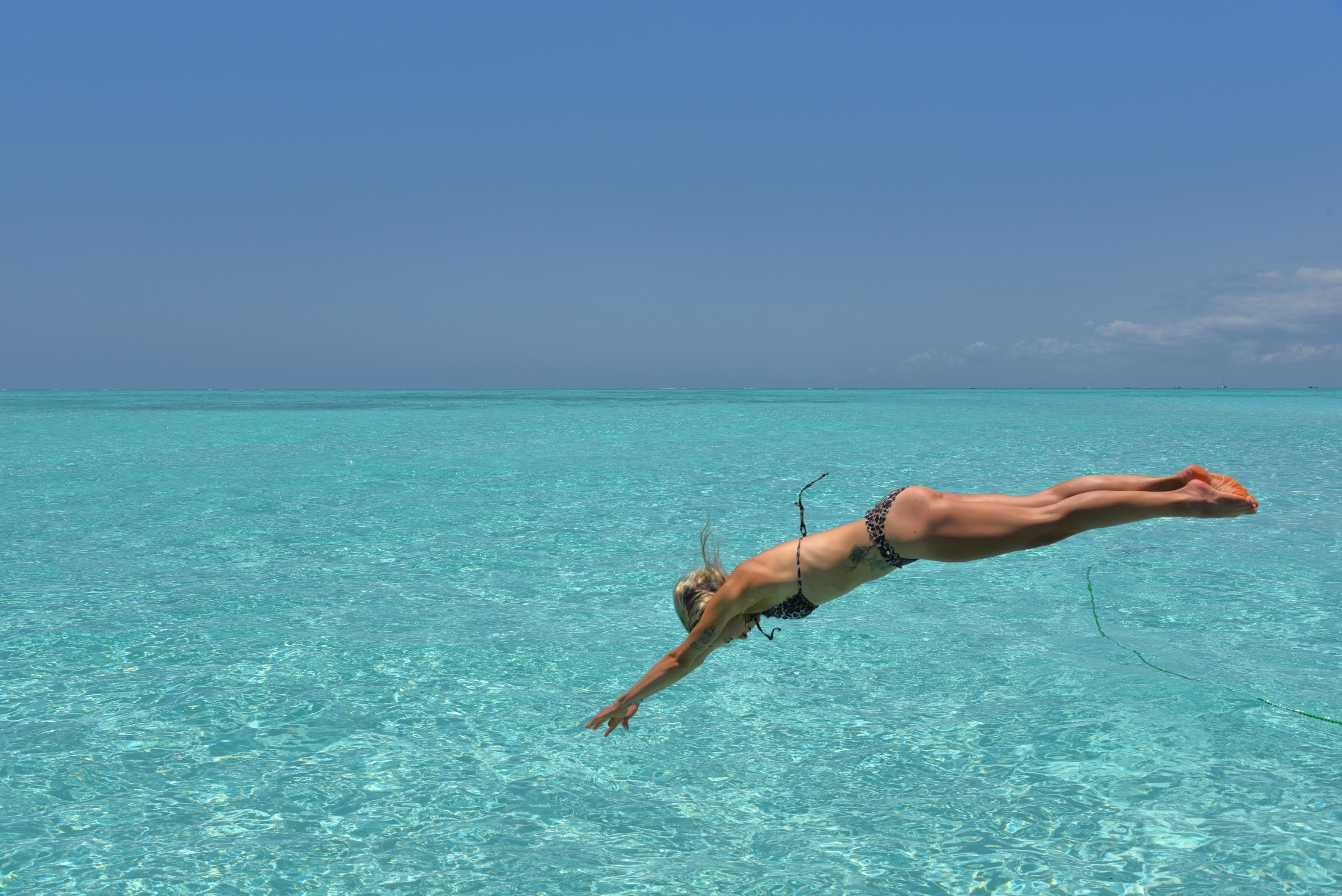 "Ist das wirklich echt?" - Der Indische Ozean wirkt wie gemalt. 